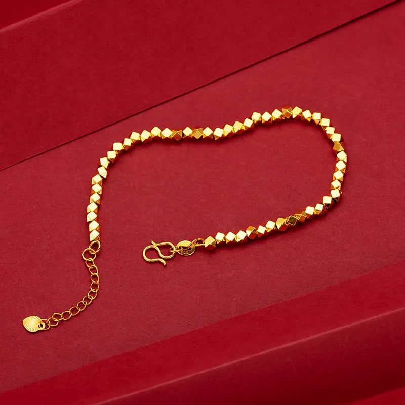Real Gold Chain Bracelet
