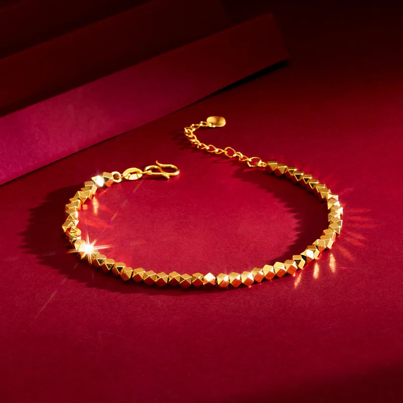 Real Gold Chain Bracelet