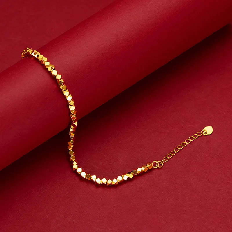 Real Gold Chain Bracelet