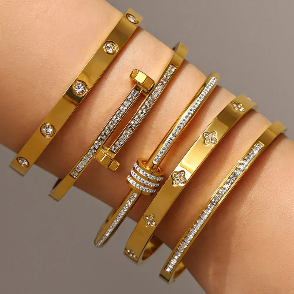 Titanium Steel Stacked Bracelet