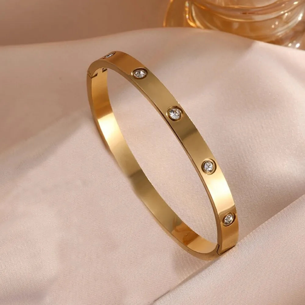 Titanium Steel Stacked Bracelet